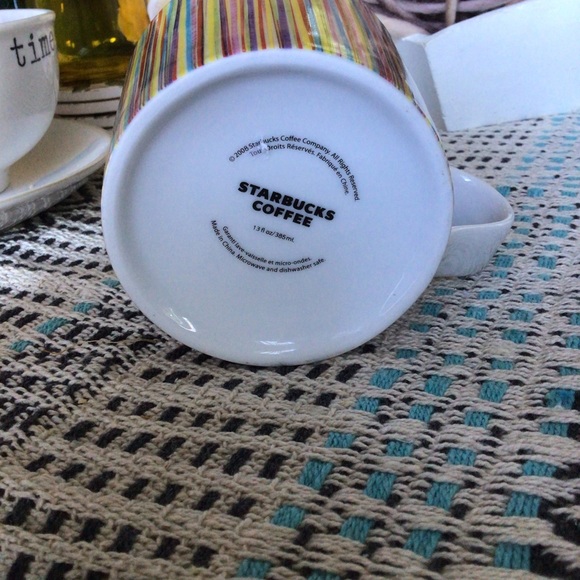 Starbucks Multi-Color Striped Coffee Mug NEW - Picture 5 of 5